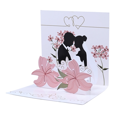 Pop-up kort Bryllup