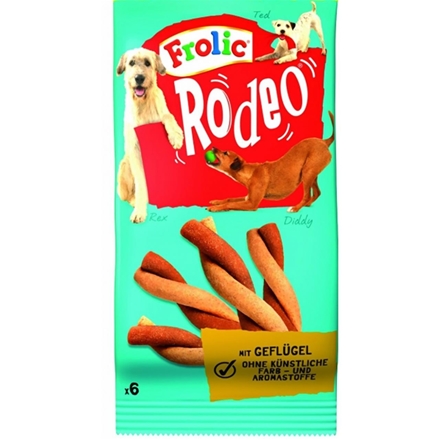 Frolic Rodeo med fjerkræ 6-pak 105 g