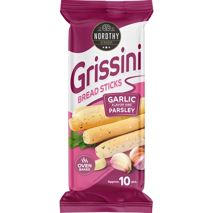 Nordthy Grissini med hvidløgssmag 60g