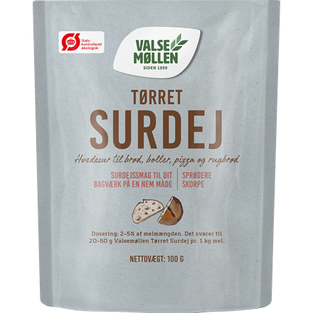 Valsemøllen Øko Tørret Surdej 100 g