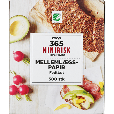 365 Minirisk Mellemlægspapir 500 Stk.