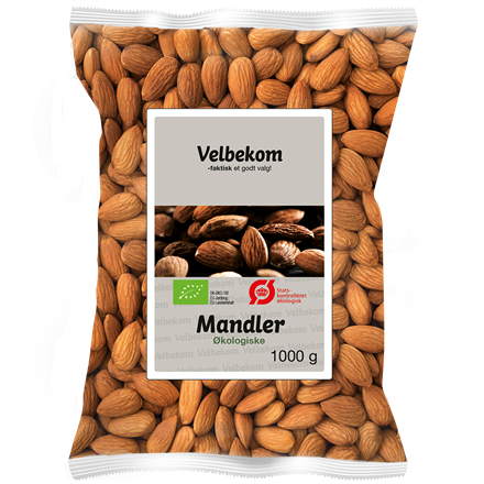 Velbekom Økologiske Mandler 1 kg