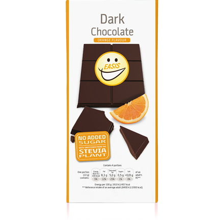 EASIS Mørk Chokolade Med Orange 85 g