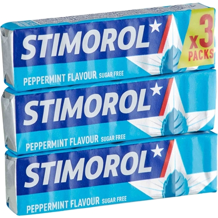 Stimorol Peppermint Sugarfree 3-pak 42 g