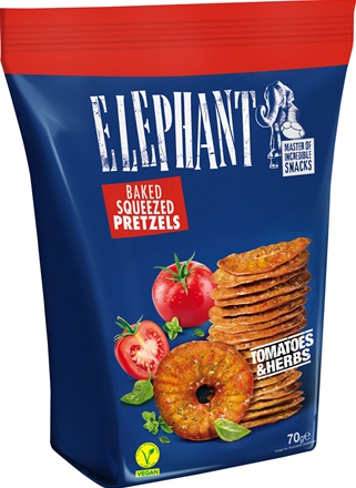 Elephant Pretzels Tomatoes and Herbs 70 g