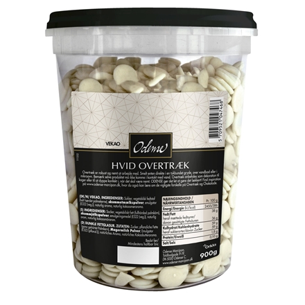 Odense Hvid Overtræksknapper 900 g