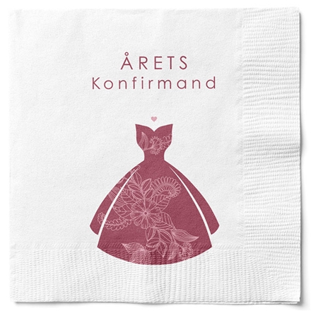 Servietter Årets Konfirmand