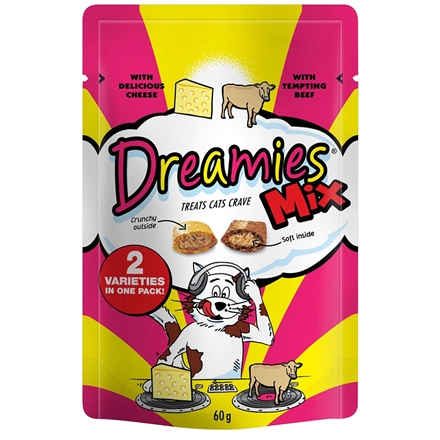 Dreamies med ost og oksekød 60 g