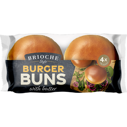 Nordthy Brioche Style Hamburger Buns 4-pak 300 g