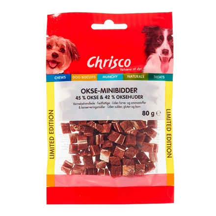 Chrisco - Okse-minibidder 80 g
