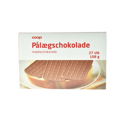 Pålægschokolade Lys 108 g