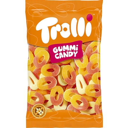 Trolli Gummi Candy Ferskenringe 1 kg