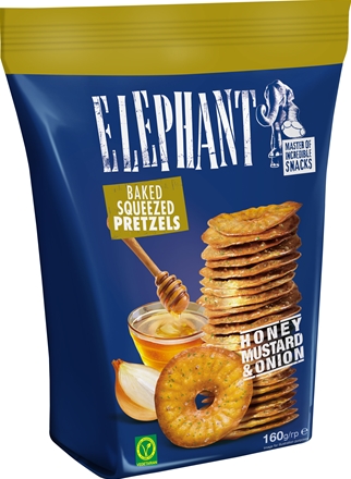 Elephant Pretzels Honey, Mustard & Onion 160 g