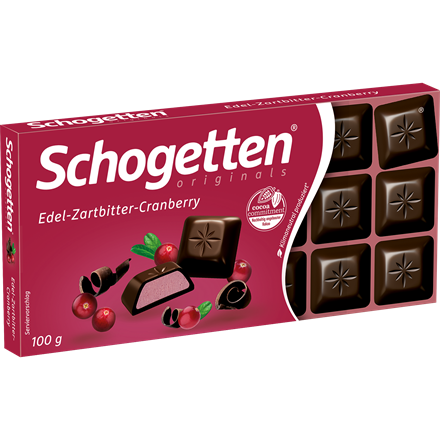 Schogetten Edel-Zartbitter-Cranberry 100 g
