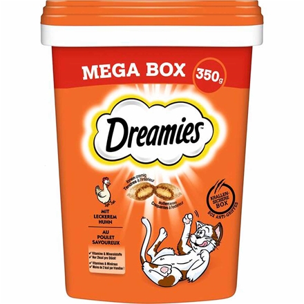 Dreamies Mega Box med Høns 350 g