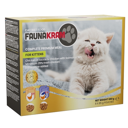 Faunakram Kitten Wet 8 pack 680 g