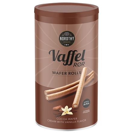 Nordthy Vaffelrør Kakao og Vanilje 250 g