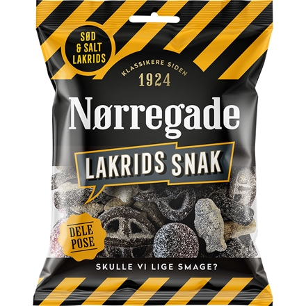 Nørregade Lakrids Snak 160 g