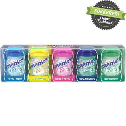 Mentos Gum Pure Fresh Mini Bottles Gift Pack 100 g