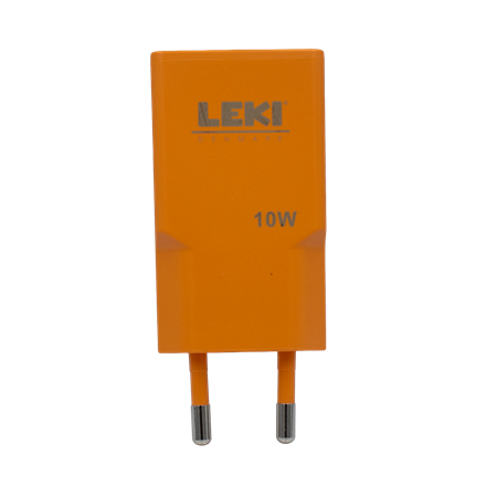 Leki Denmark USB-C Orange Power Adapter 10W