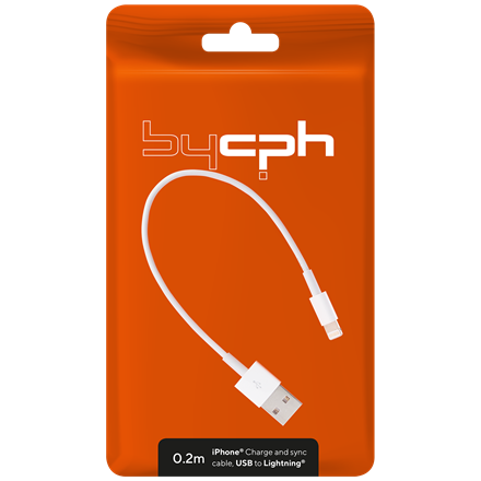 Leki bycph Cable USB to Lightning 0,2 m Kabel