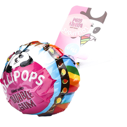 XL Gumball Lollipop Panda 132 g
