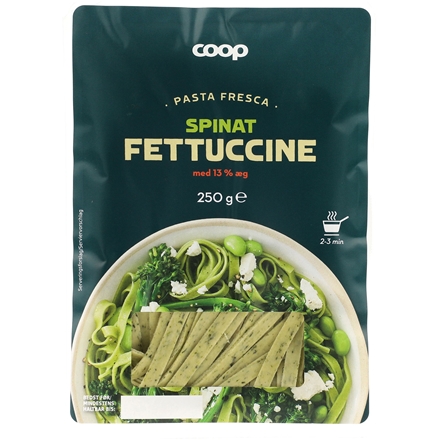 Coop Fettucine Spinat 250 g