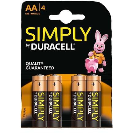 Duracell Batterie Simply AA 4er