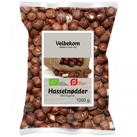 Velbekom Økologiske Hasselnødder 1000 g