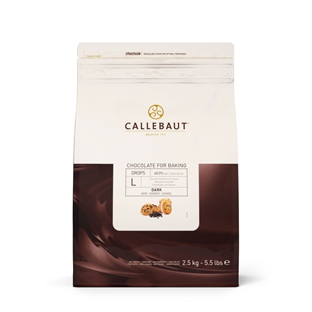 Callebaut Chokoladedråbe Mørk 48% 2,5 kg