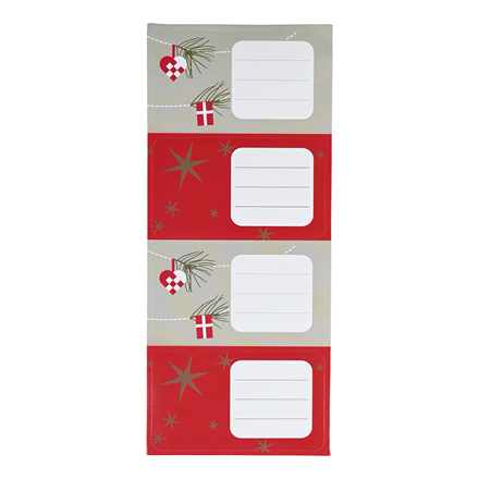 Gavemærker Stickers Dansk Jul 12-dele