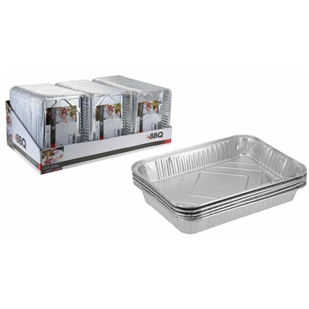 Grillbakke Alu 4 Stk. 34x23x2,5cm