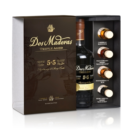 Dos Maderas 5+5 Tasting Set mit 4 Minis 40% 0,7 l