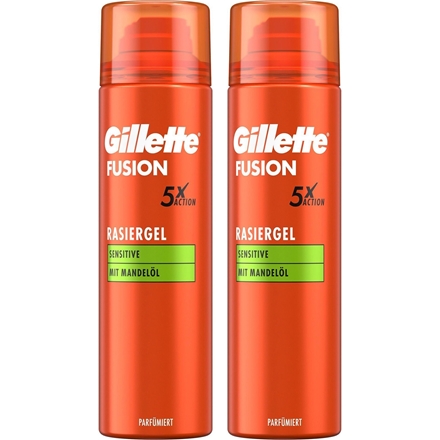 Gillette Fusion Shave Gel Sensitive 2 x 200 ml