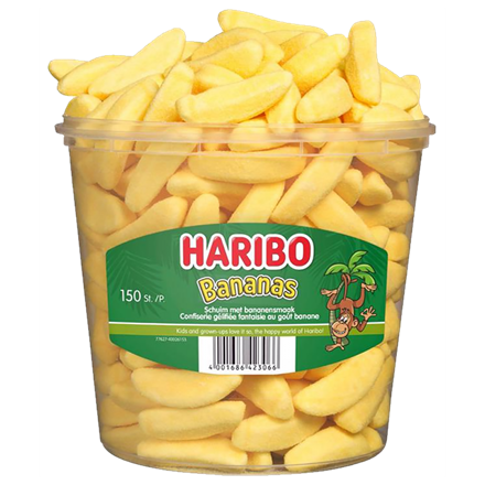 Haribo Bananas 150 stk
