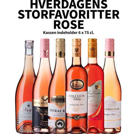 Hverdagens Storfavoritter Rosé 6 x 0,75 l