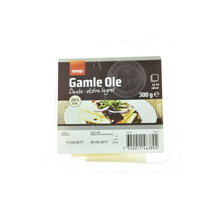 Coop Gamle Ole Skiveost 300gr