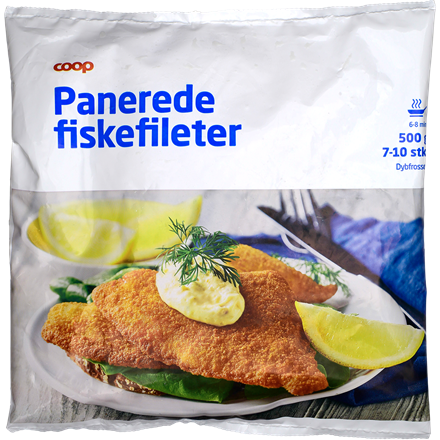 Panerede Fiskefilet 500g