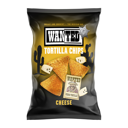 Wanted Tortilla Chips Cheese 450 g