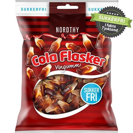 Nordthy Colaflasker Sukkerfri 80 g