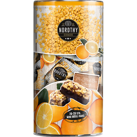 Nordthy Mini Müsli Bars Orange Rør 350 g