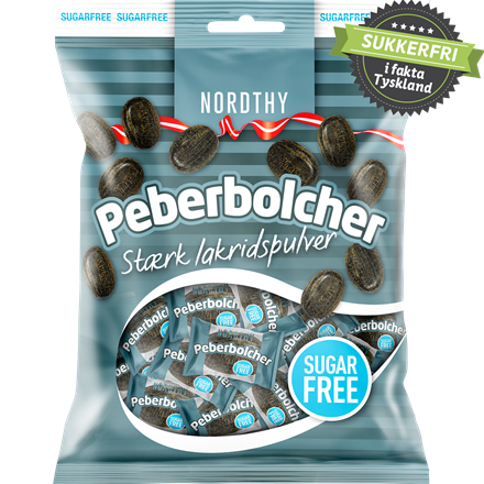 Nordthy Sukkerfrie Peberbolcher 125 g