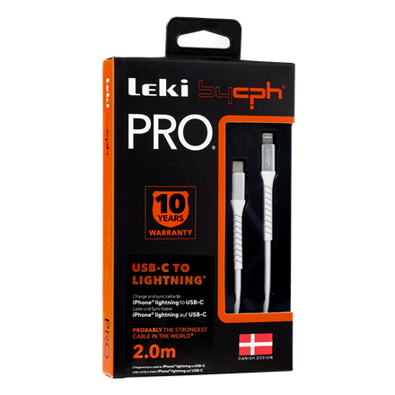 Leki bycph PRO Cable - USB-C to Lightning 2.0 m