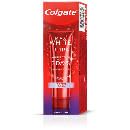 Colgate Tandpasta Max White Ultra Active Foam 50 ml