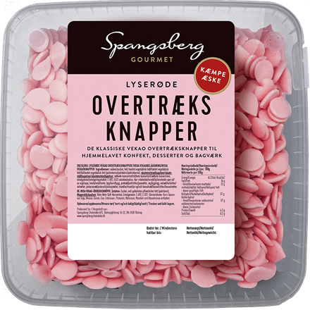Spangsberg Overtræksknapper Lyserød 720 g