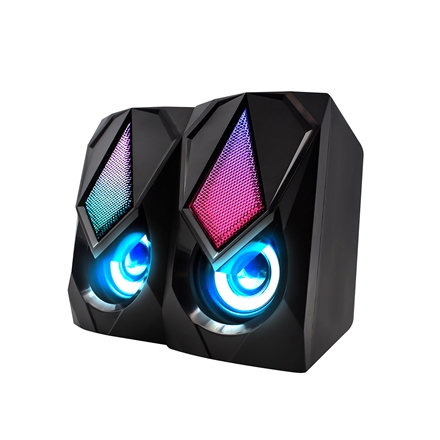 United CS2323 Computer Speakers w/LED Light