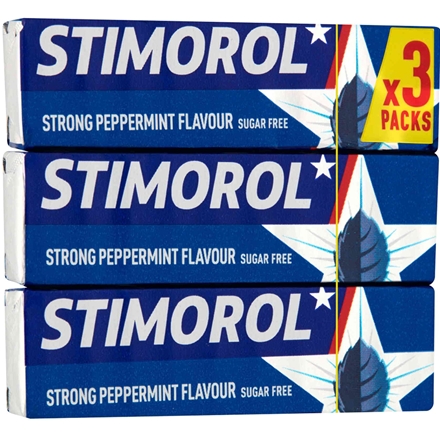 Stimorol Strong Peppermint Sugarfree 3-pak 42 g