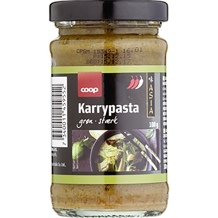 Coop Grøn Karry Pasta 100g