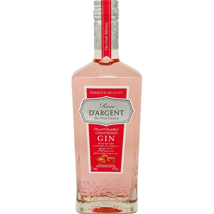 Rosé D´Argent Strawberry Gin 40% 0,7 l
