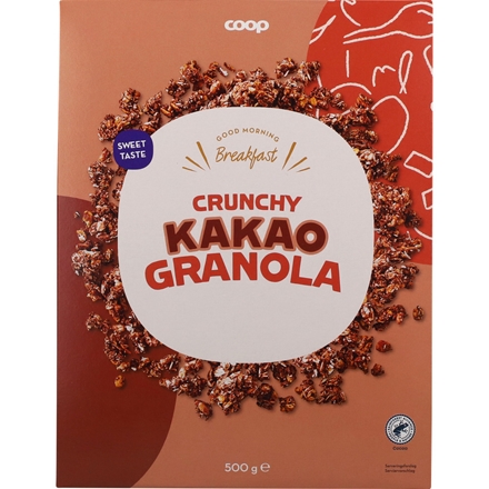 Coop Granola Crunchy Kakao 500 g